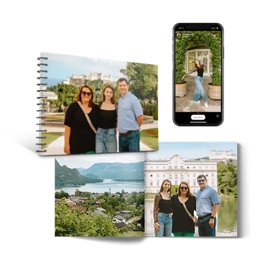 Photo book and Instagram post from a private photo tour in Salzburg with a professional photographer for sightseeing tour moments