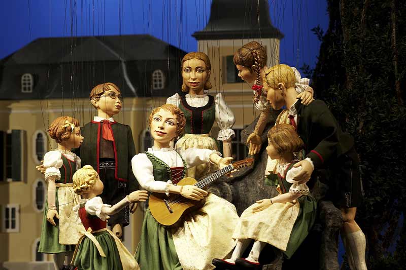 Puppet scene from the Sound of Music Salzburg Marionette Theater