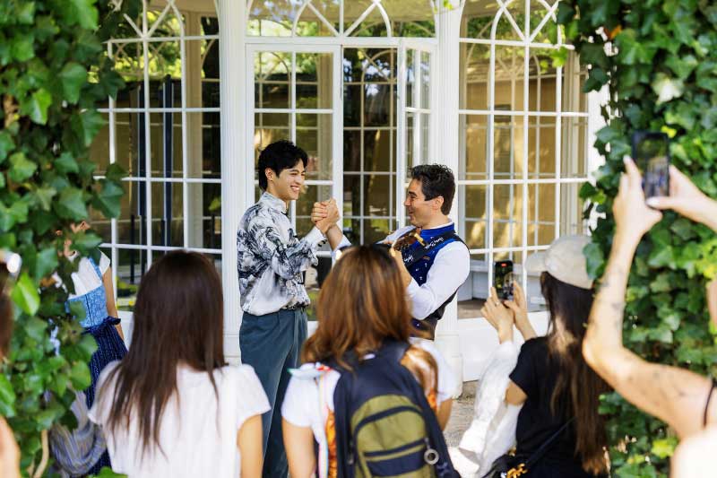 Private Sound of Maria Tour with Live Music – Gazebo scene at Hellbrunn Palace