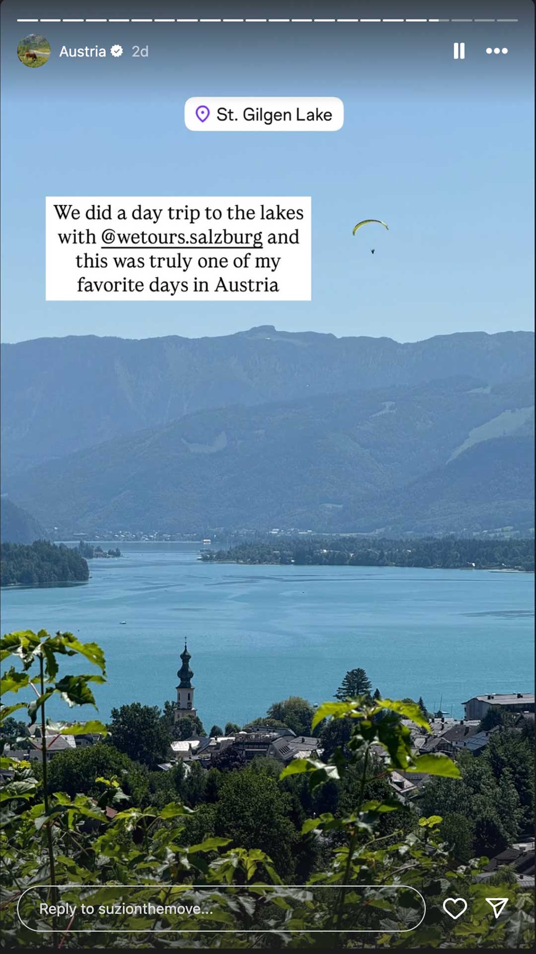 St. Gilgen view over Wolfgangsee during Salzkammergut Lake District excursion by Suzi on the Move