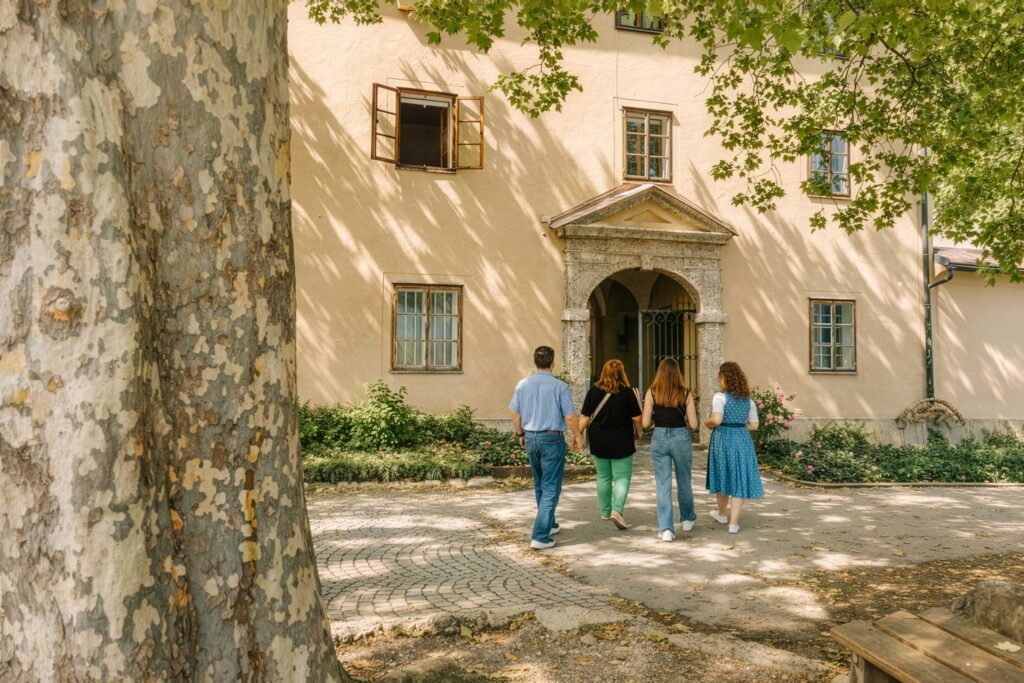 Sound of Music filming location at Nonnberg Abbey visited during a private Sound of Maria Tour in Salzburg