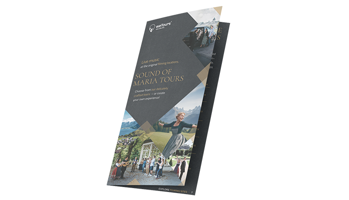 Sound of Music Tours flyer cover by weTours Salzburg