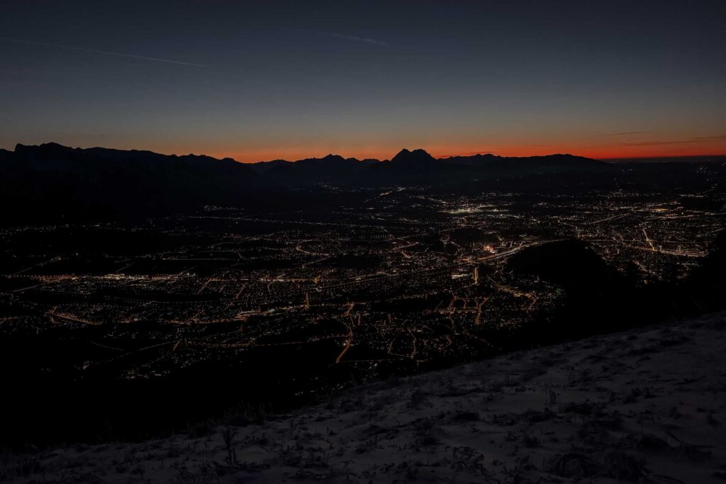 Clear Night View from Gaisbergspitze – Salzburg Night Tour