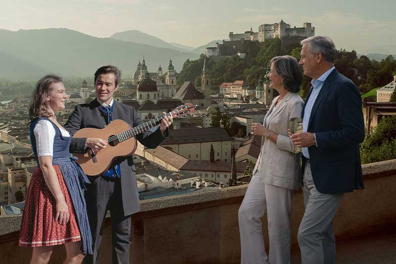 complete Sound of Music filming locations tour Salzburg panorama