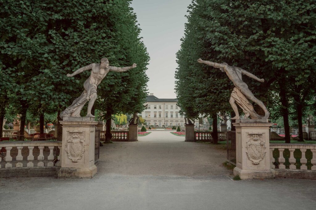 Mirabell Gardens entrance in Salzburg, Sound of Music filming location featured in the “Do-Re-Mi” sequence