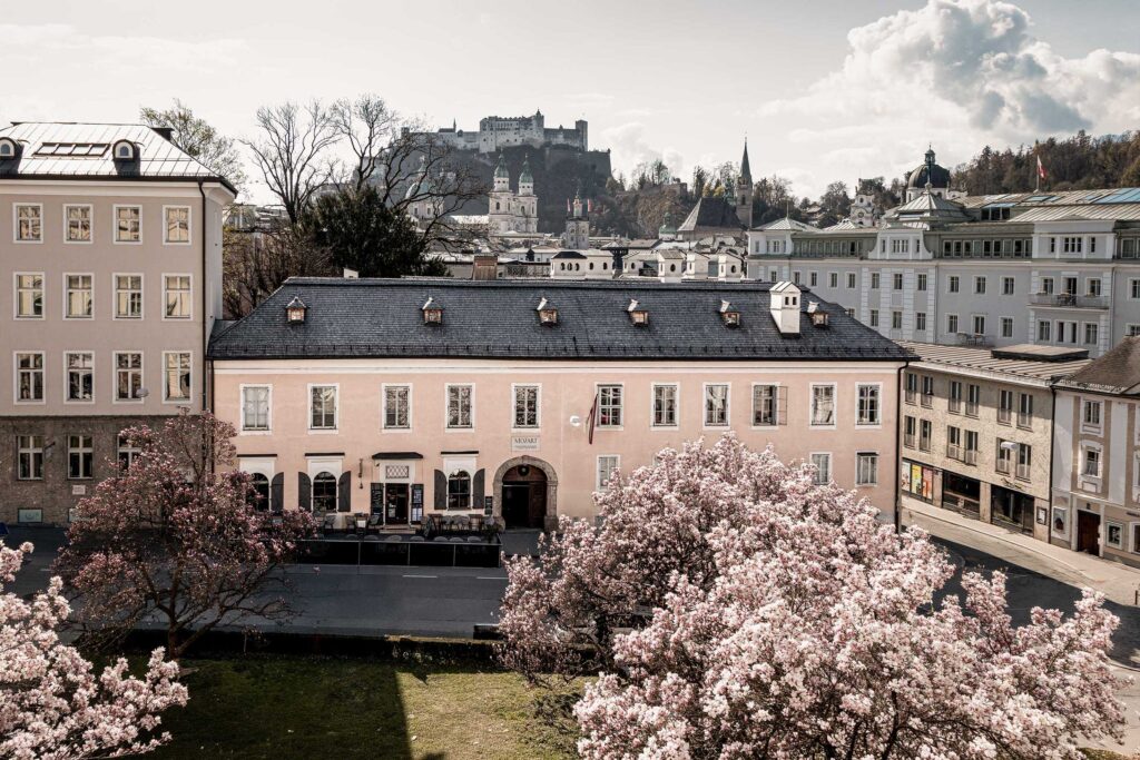 Mozart Residence Salzburg with fortress view – private Mozart tour Salzburg experience