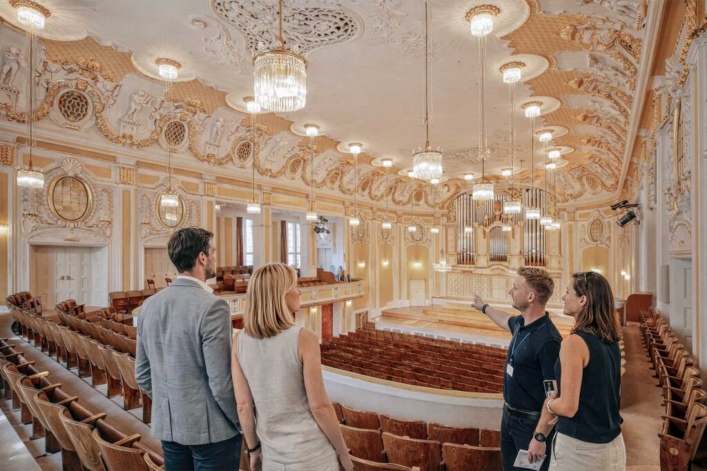 Great Hall Stiftung Mozarteum Salzburg guided tour Mozart Legacy in Salzburg