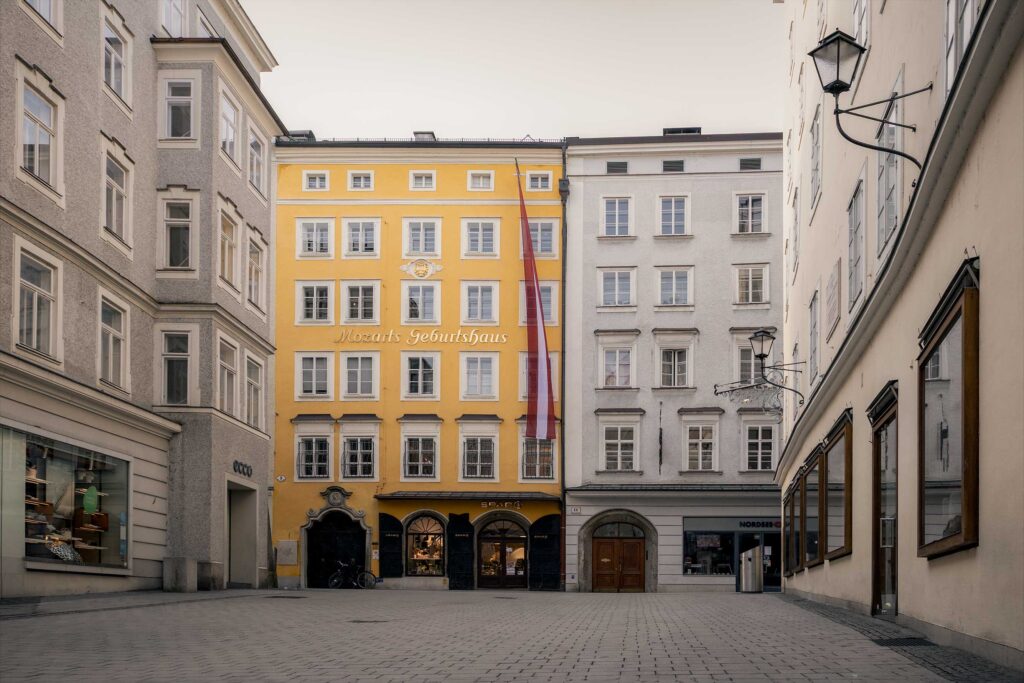 Mozarts Birthplace Salzburg Getreidegasse historic building
