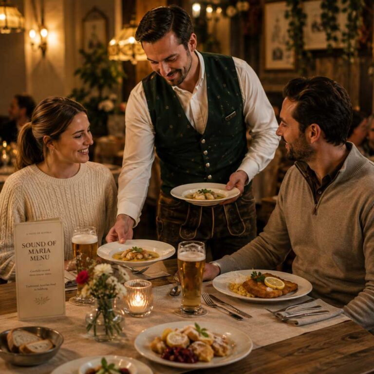 Sound of Maria Culinary Experience served to guests at a partner restaurant in Salzburg
