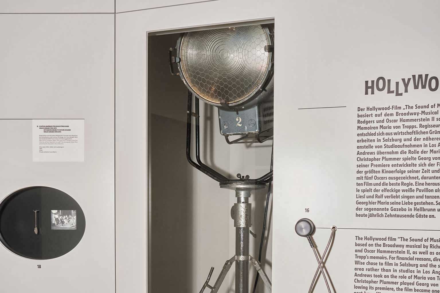 1964 film history exhibit at the Sound of Music Museum Salzburg